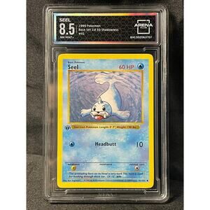 1999 Seel 1st Edition #41 Pokémon Base Set ArenaClub Graded NM MINT+ 8.5